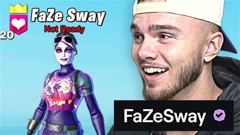 I Pretended To Be Faze Sway In Fortnite Youtube