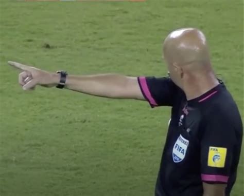 Funny Referee Dancing And Giving Out Cards