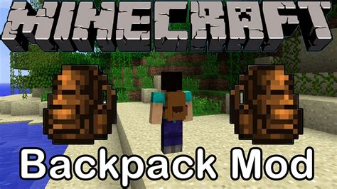 Backpacks Mod 1122 Mochilas En Minecraft Con Mucho Espacio