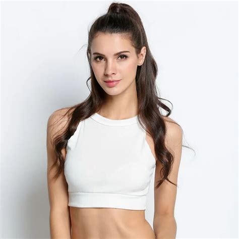 Halter Crop Top Women Sexy White Black Bustier Crop Tops Casual T Shirt