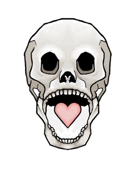Skull Heart Tattoo Color By Smocksinabox On Deviantart