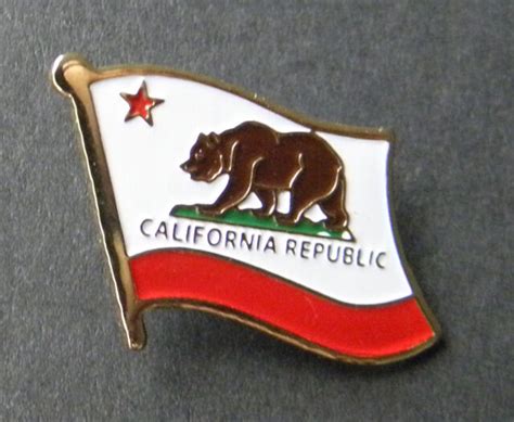 Us California State Flag Usa Single Lapel Pin Badge 78 Inch Ebay