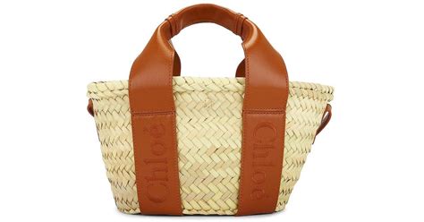 Chloé Sense Small Basket Tote Bag In Brown Lyst