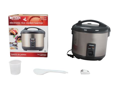 Tiger Jnp S U Rice Cooker And Warmer Stainless Steel Gray Cups