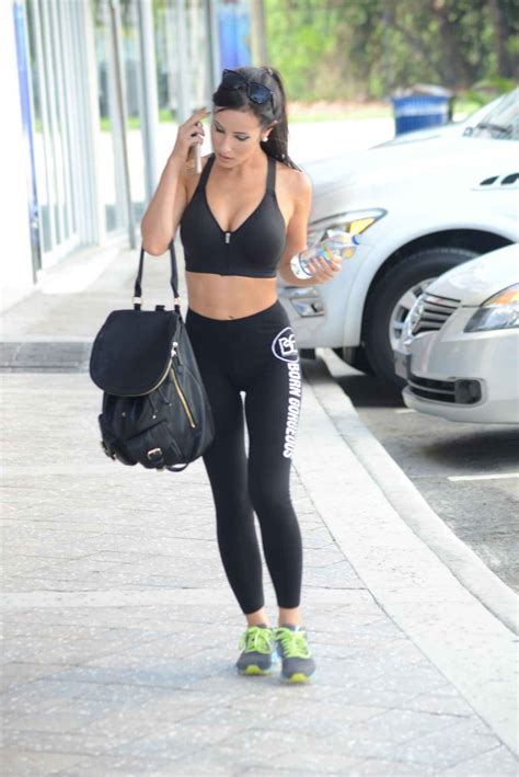 Lisa Opie Booty In Tights Leaving A Gym In Miami August 2015