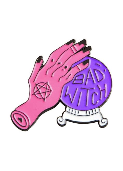 Bad Witch Pin Badge Attitude Clothing