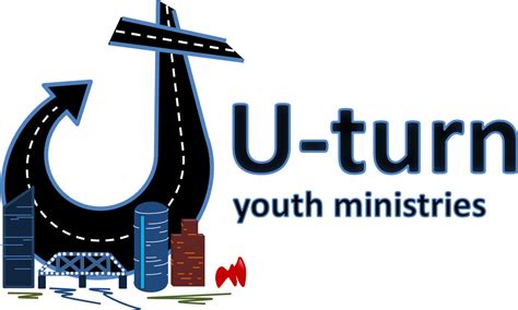 U Turn Youth Ministries Logo Graphic Design Clipart Large Size Png