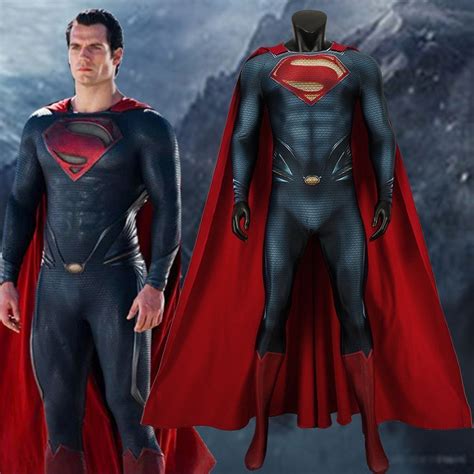 Cosplayflying Buy Dc Movie Superman Man Of Steel Clark Kent Jumpsuit