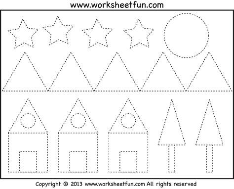 5 Best Images Of Free Printable House Shapes Worksheet First Grade