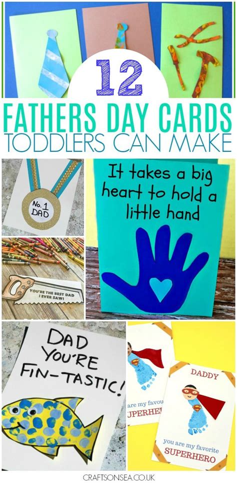 20 Fathers Day Crafts For Toddlers Diy Fathers Day Cards Fathers