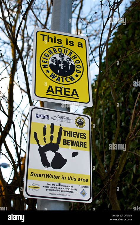 Neighbourhood Watch Sign Stock Photo Alamy