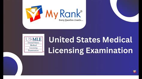 United States Medical Licensing Examination Usmle Myrank Youtube