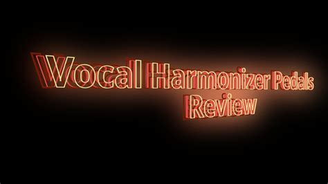 Vocal Harmonizer Pedals Do They Work Youtube