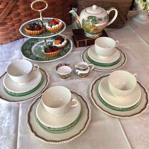 Vintage English Tea Set Pieces Cottage Decor Rustic Etsy