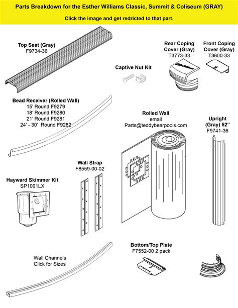 Above Ground Pool Parts Finder Teddy Bear Pools And Spas