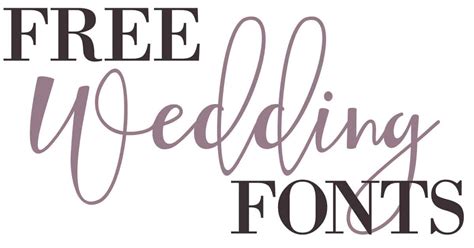 Free Wedding Fonts Glitter And Graze