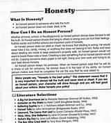 Pictures of Honesty In Recovery Worksheet
