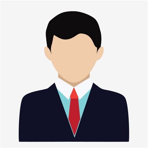 Male Icon Clipart Transparent Background Business Male Icon Vector