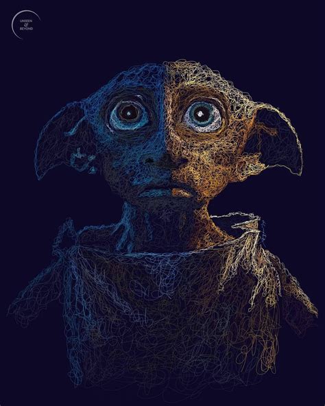 Dobby The House Elf Scribble Atasikirtania Unseenandbeyond