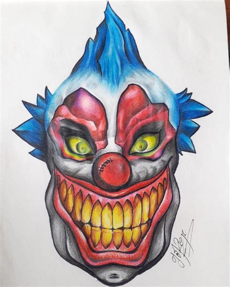 Payaso Payasos Dibujo Con Lápices De Colores Lapices De Colores