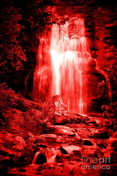 Red Waterfall Photograph By Cynthia Mask