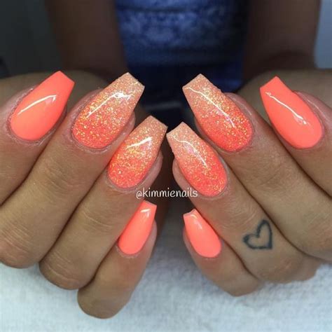 43 Popular Coral Nail Designs Page 16 Tiger Feng