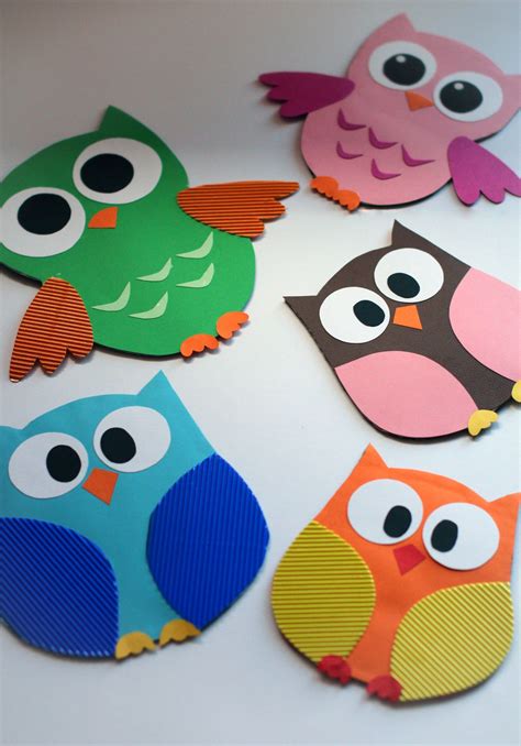 Paper Owls Yarn Crafts For Kids Fall Crafts For Kids Diy Crafts For