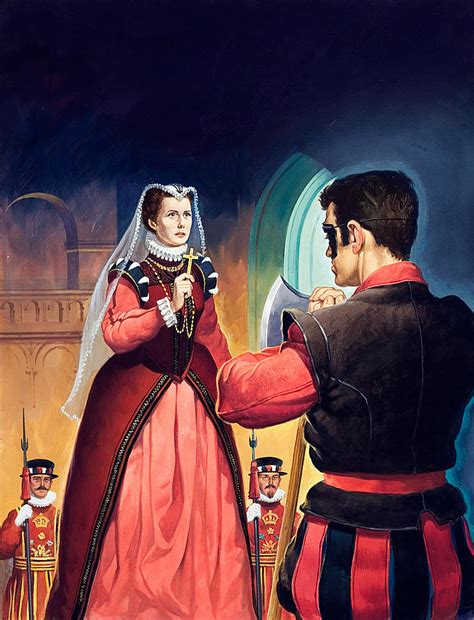 Execution Of Mary Queen Of Scots Painting By English School