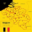 Mapa de Bélgica y sus principales ciudades - Tamaño completo | Gifex