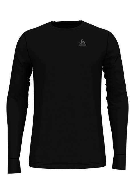 Odlo Suw Crew Neck Long Sleeved Top Black Zalandode