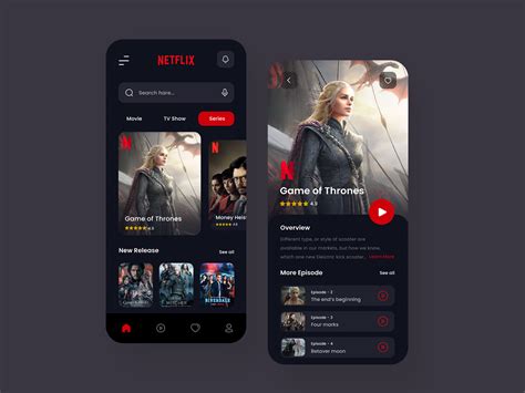 Netflix App Redesign Uplabs