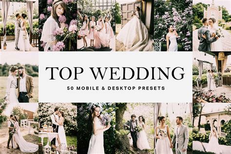 For iphones and android devices. 50 Top Wedding Lightroom Presets and LUTs - SparkleStock