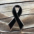 Black Awareness Ribbon Pin V1 9/11mourning Remembrance | Etsy
