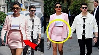 Priyanka Chopra Flaunts Her PREGNANT Baby Bump With Nick Jonas In Paris ...