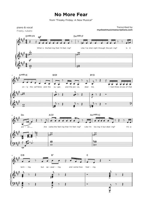 Piano And Vocal Transcription Services • My Sheet Music Transcriptions