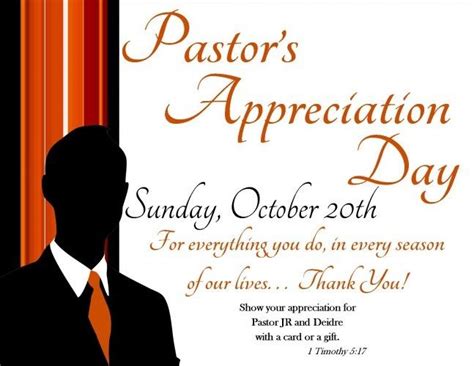 Pastor Appreciation Day Pastors Appreciation Pastor