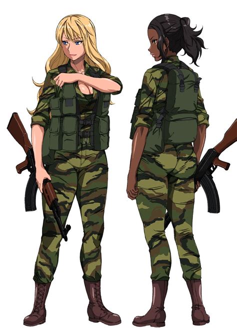 Explore anime & manga styled artworks and productions. Modern warriors | Anime warrior girl, Anime military, Military girl