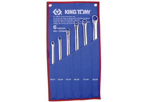 Spanner Set 6pc Extra Long Box End Double Ring King Tony Professional