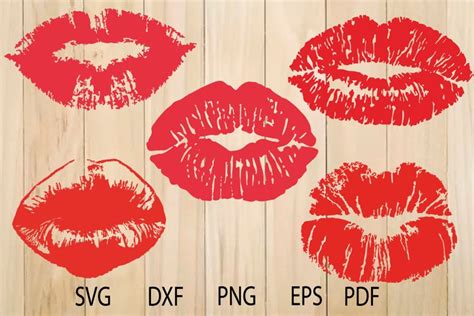 Lips Svg Kiss Svg Lips Print Svg Red Lips