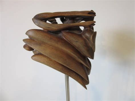 Carved Walnut Sculpture By Emil At 1stdibs