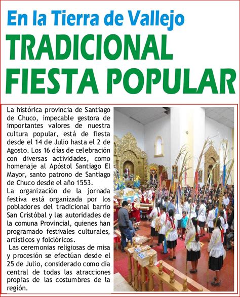 Folclore Eterno Peru Fiesta De Apostol Santiago En Santiago De Chuco
