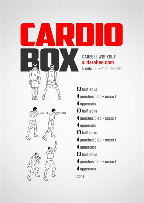 Cardio Box Workout Kickboxing Workout Home Boxing Workout Box Workout