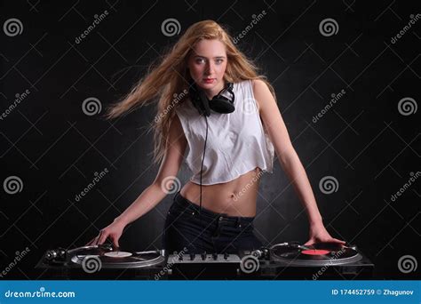 Beautiful Dj Girl Stock Image Image Of Club Lingerie 174452759