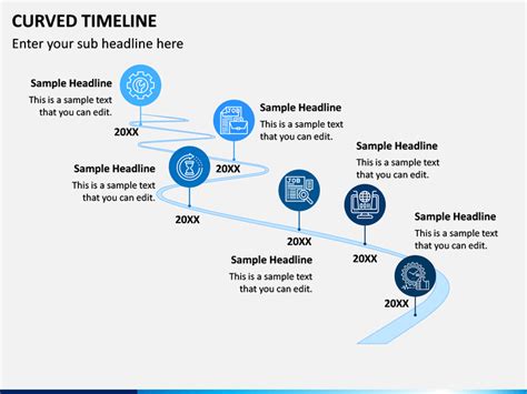Curved Timeline Powerpoint Template