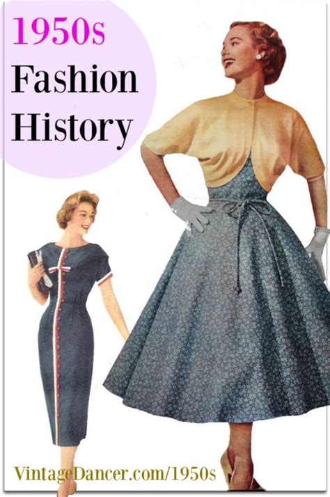 1950s fashion history women s clothing