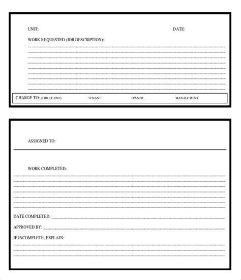 blank order templates  sample  format