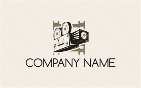 illustration   camera merged  film reel logo template  logodesignnet