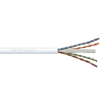 Syston Cable Technology 1000 Ft Cat 6a Plus 234 Solid Utp Plenum