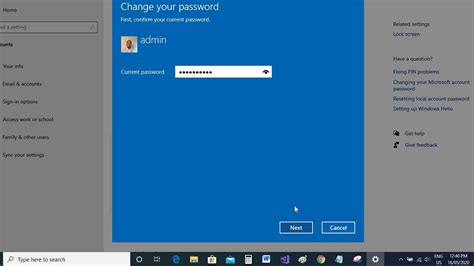 How To Change Windows 10 Local Account Password Youtube