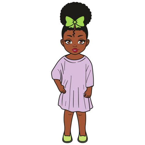 Clip Art African American Girl Png Download African American Clip Art Library
